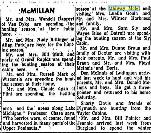 Northern Retreat (McMillan Motel) - Nov 1958
